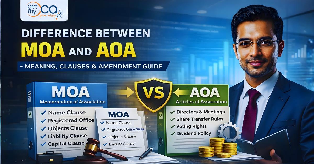 Difference Between MOA and AOA Meaning, Clauses & Amendment Guide