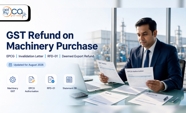 How to Get GST Refund on Machinery Purchase in India