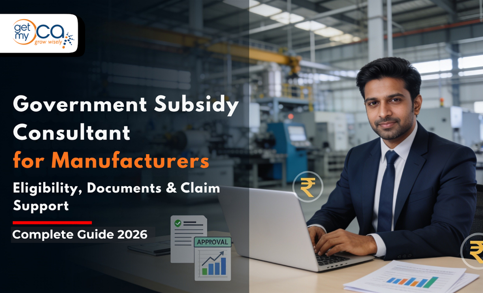 Government Subsidy Consultant for Manufacturers in India